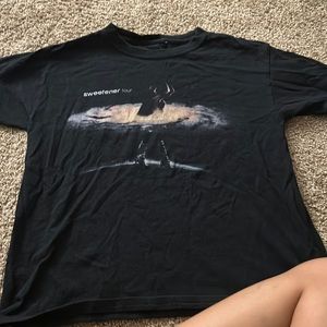 ariana grande sweetener world tour shirt from her concert in 2019 in black